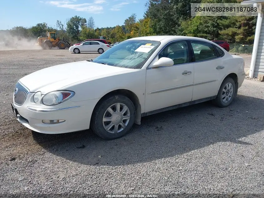 2008 BUICK LACROSSE VIN 2G4WC582881187083 — фото 2