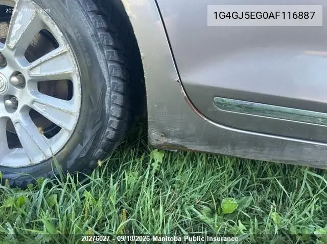 2010 BUICK LACROSSE VIN 1G4GJ5EG0AF116887 — фото 12
