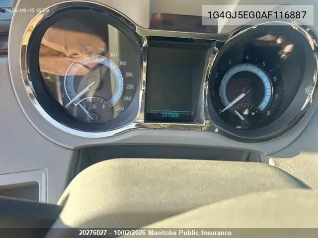 2010 BUICK LACROSSE VIN 1G4GJ5EG0AF116887 — фото 7