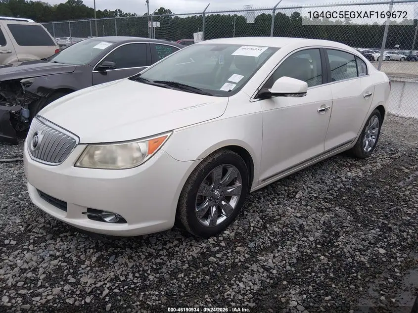 2010 BUICK LACROSSE VIN 1G4GC5EGXAF169672 — фото 2