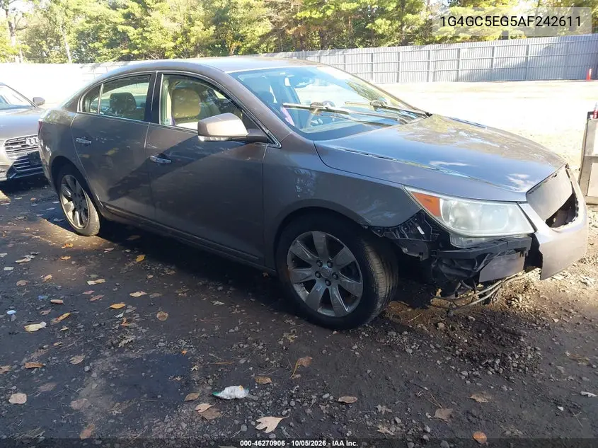 BUICK LACROSSE 2010, VIN 1G4GC5EG5AF242611