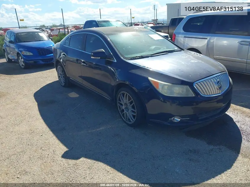 BUICK LACROSSE 2010, VIN 1G4GE5EV8AF315138