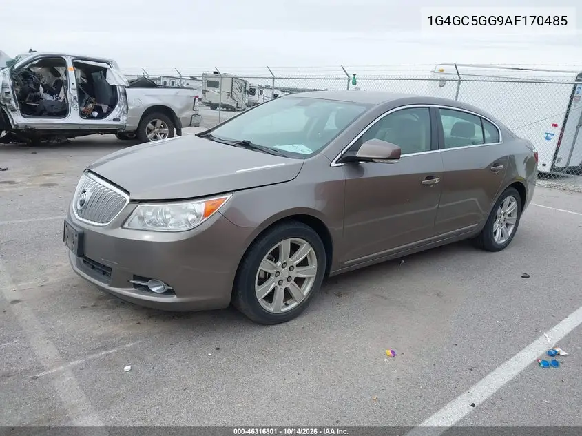 2010 BUICK LACROSSE VIN 1G4GC5GG9AF170485 — фото 2