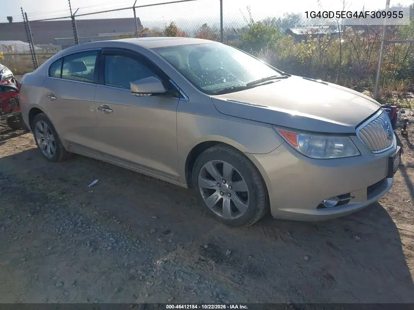 BUICK LACROSSE 2010, VIN 1G4GD5EG4AF309955