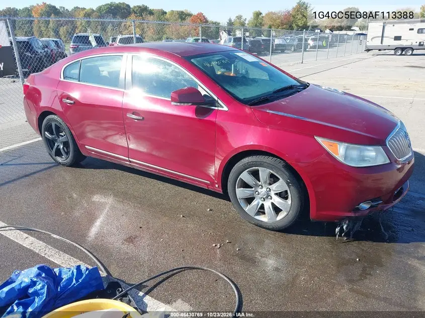 BUICK LACROSSE 2010, VIN 1G4GC5EG8AF113388