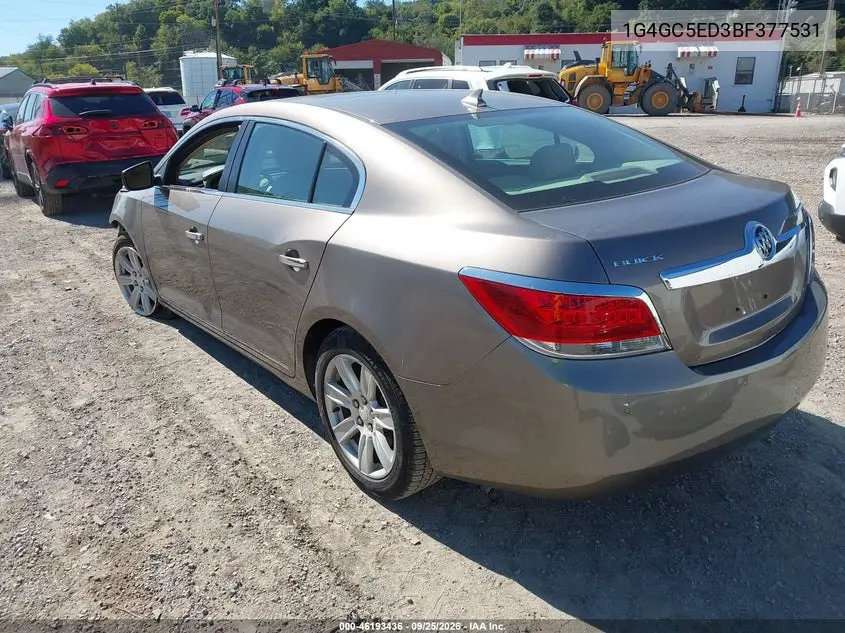 2011 BUICK LACROSSE VIN 1G4GC5ED3BF377531 — фото 3