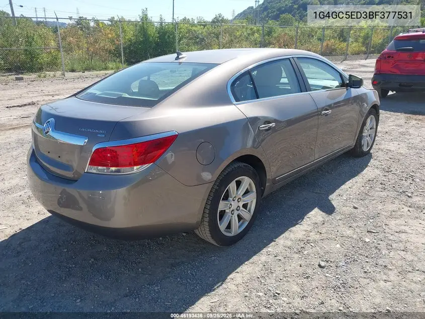 2011 BUICK LACROSSE VIN 1G4GC5ED3BF377531 — фото 4