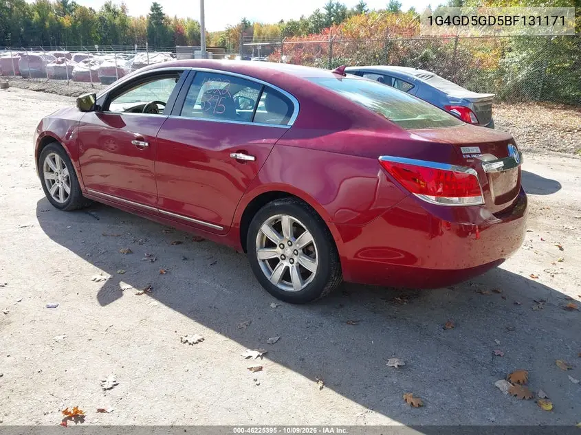 2011 BUICK LACROSSE VIN 1G4GD5GD5BF131171 — фото 3