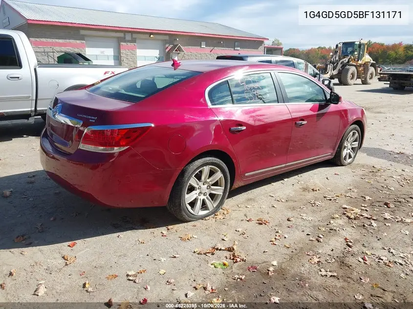 2011 BUICK LACROSSE VIN 1G4GD5GD5BF131171 — фото 4