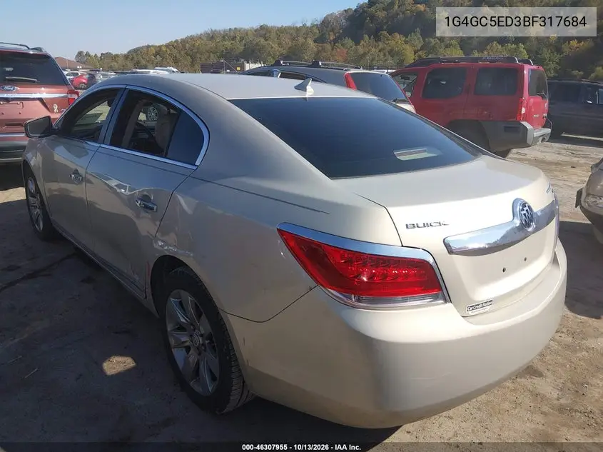 2011 BUICK LACROSSE VIN 1G4GC5ED3BF317684 — фото 3