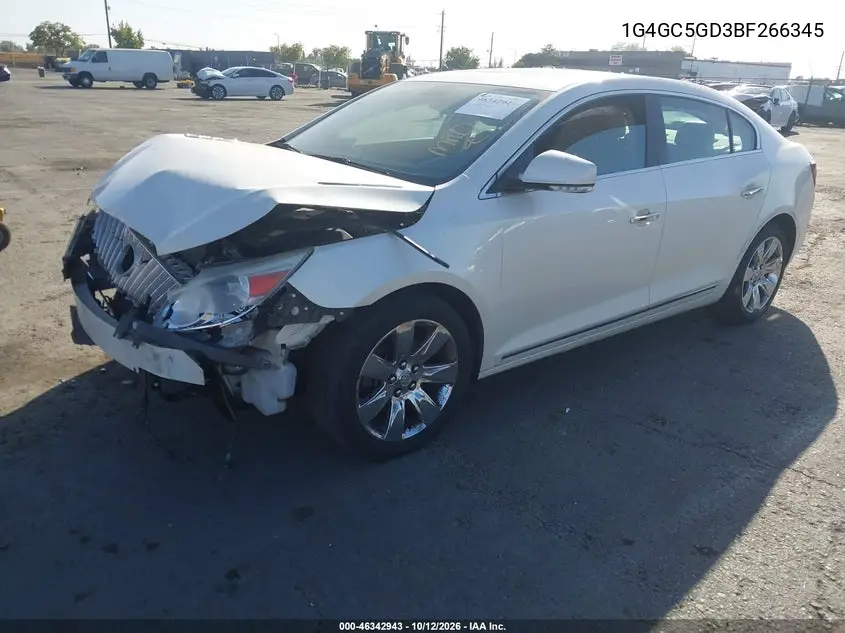 2011 BUICK LACROSSE VIN 1G4GC5GD3BF266345 — фото 2