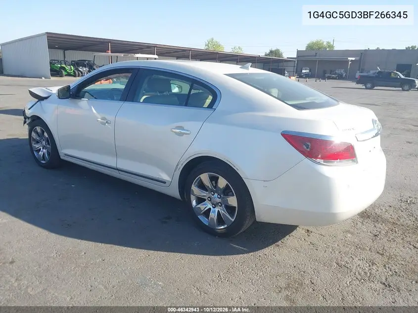 2011 BUICK LACROSSE VIN 1G4GC5GD3BF266345 — фото 3