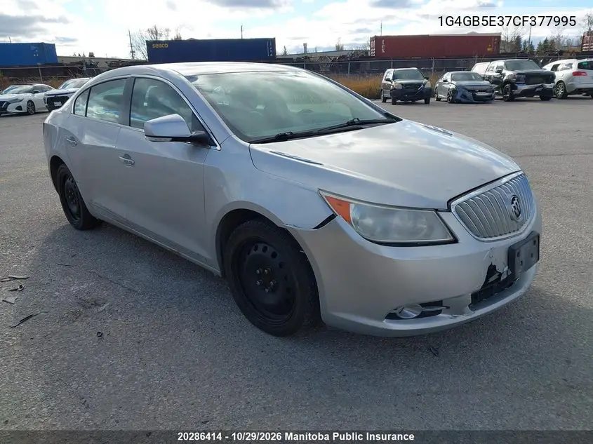 BUICK LACROSSE 2012, VIN 1G4GB5E37CF377995
