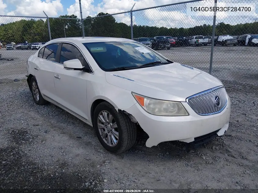 BUICK LACROSSE 2012, VIN 1G4GD5ER3CF284700