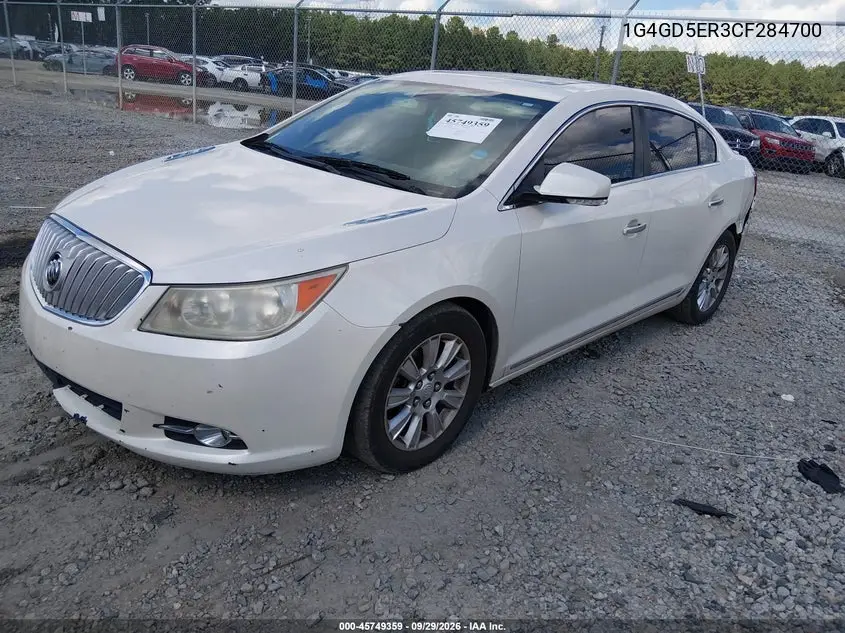 2012 BUICK LACROSSE VIN 1G4GD5ER3CF284700 — фото 2