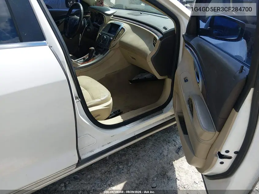 2012 BUICK LACROSSE VIN 1G4GD5ER3CF284700 — фото 5