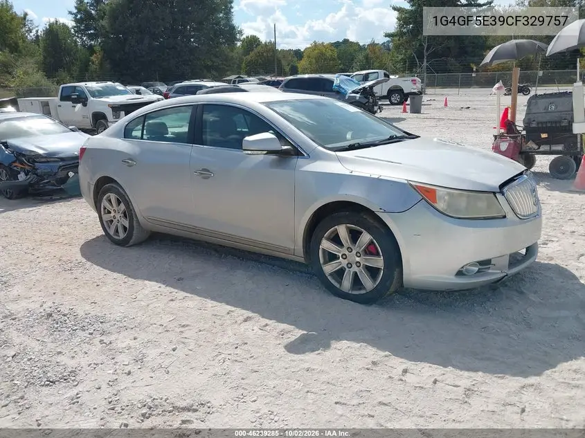 BUICK LACROSSE 2012, VIN 1G4GF5E39CF329757