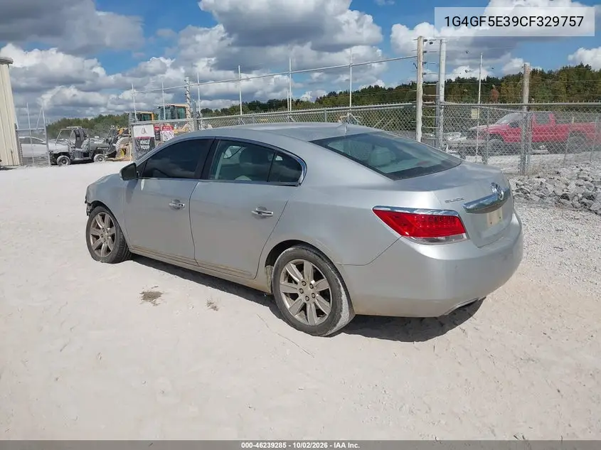 2012 BUICK LACROSSE VIN 1G4GF5E39CF329757 — фото 3