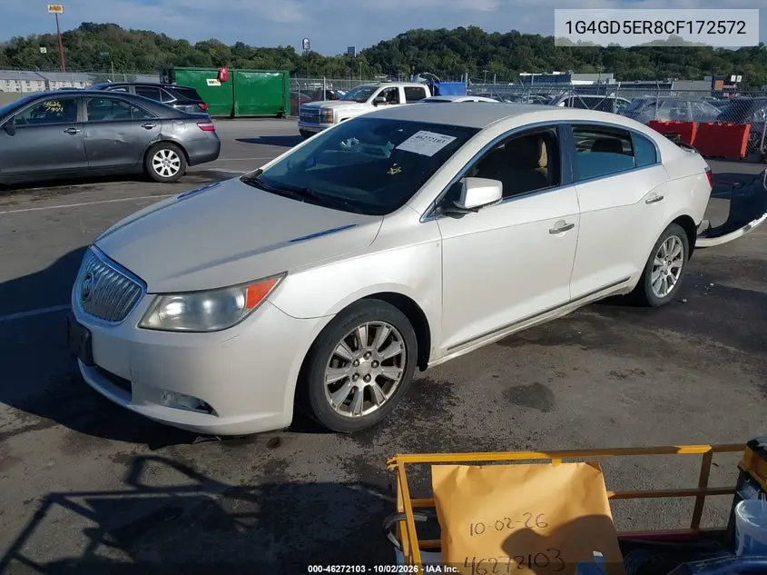 2012 BUICK LACROSSE VIN 1G4GD5ER8CF172572 — фото 2