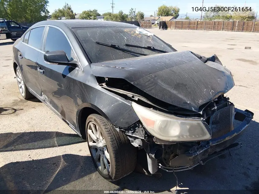 BUICK LACROSSE 2012, VIN 1G4GJ5E30CF261654