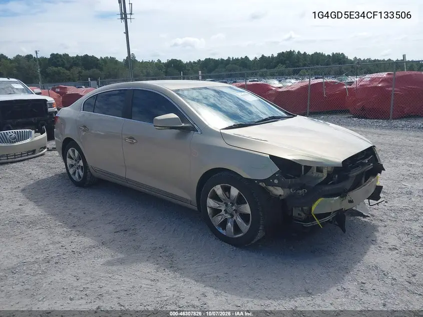 BUICK LACROSSE 2012, VIN 1G4GD5E34CF133506