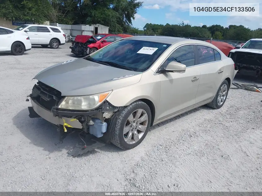 2012 BUICK LACROSSE VIN 1G4GD5E34CF133506 — фото 2