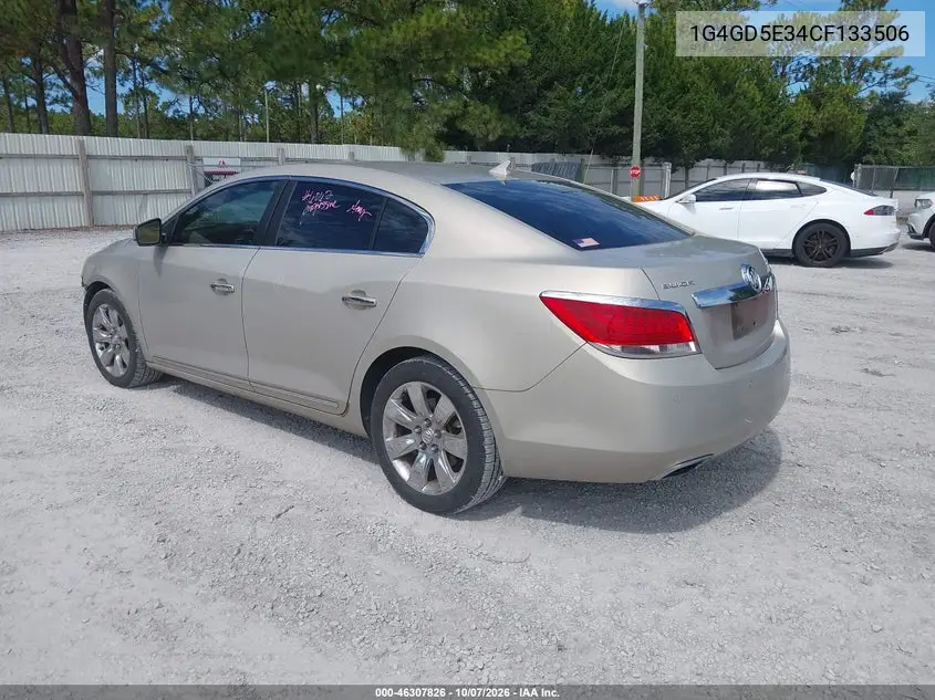 2012 BUICK LACROSSE VIN 1G4GD5E34CF133506 — фото 3