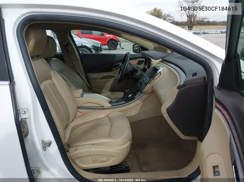 2012 BUICK LACROSSE VIN 1G4GD5E30CF184615 — фото 5