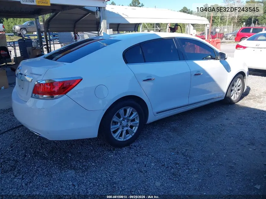 2013 BUICK LACROSSE VIN 1G4GA5E32DF243545 — фото 4