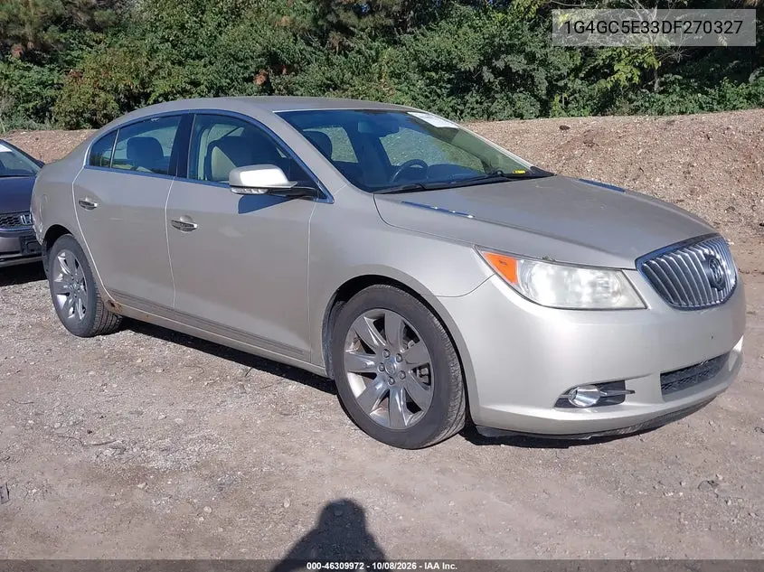 BUICK LACROSSE 2013, VIN 1G4GC5E33DF270327