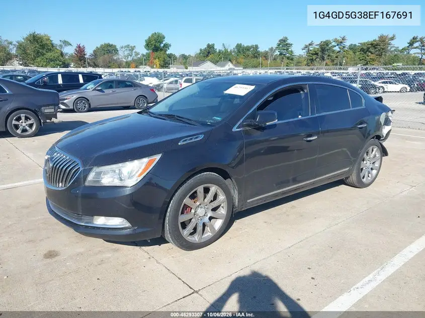 2014 BUICK LACROSSE VIN 1G4GD5G38EF167691 — фото 2