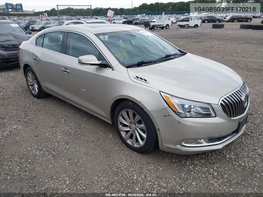 BUICK LACROSSE 2015, VIN 1G4GB5G39FF170218