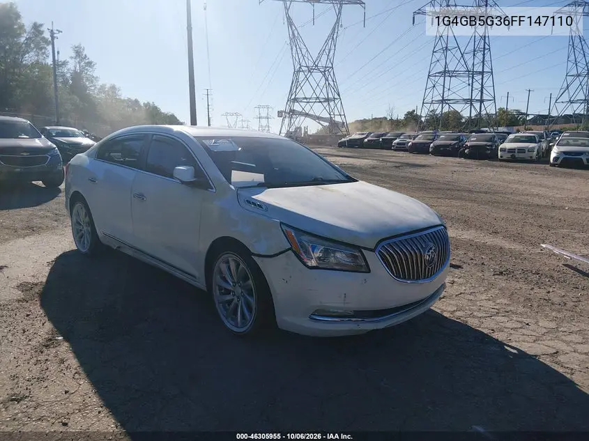 BUICK LACROSSE 2015, VIN 1G4GB5G36FF147110