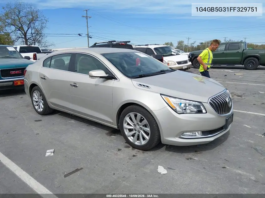 BUICK LACROSSE 2015, VIN 1G4GB5G31FF329751