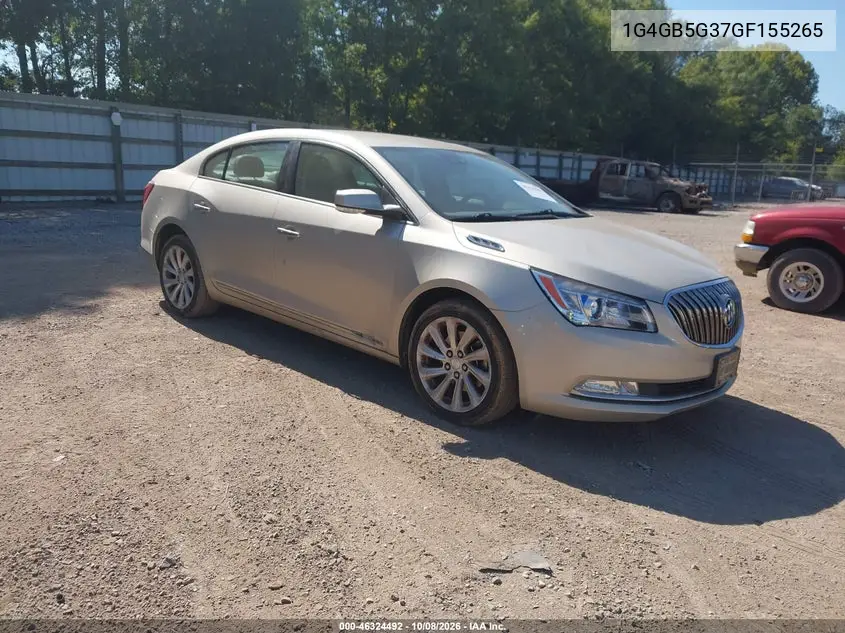 BUICK LACROSSE 2016, VIN 1G4GB5G37GF155265
