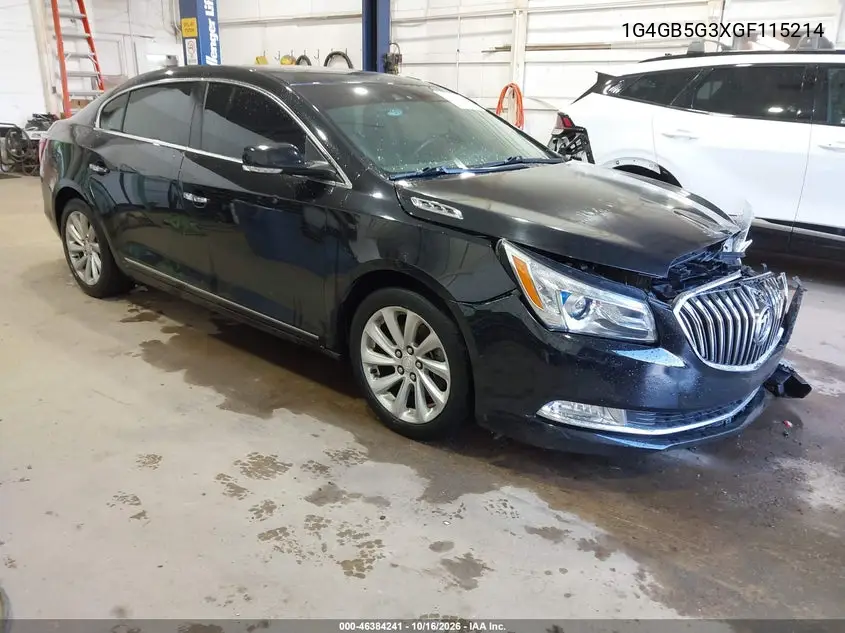 BUICK LACROSSE 2016, VIN 1G4GB5G3XGF115214