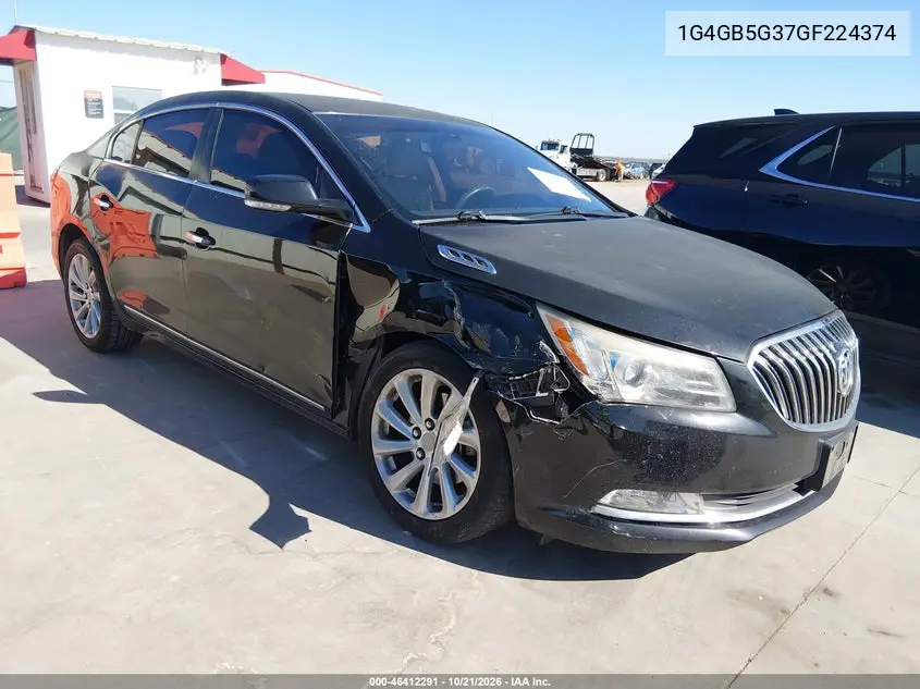 BUICK LACROSSE 2016, VIN 1G4GB5G37GF224374