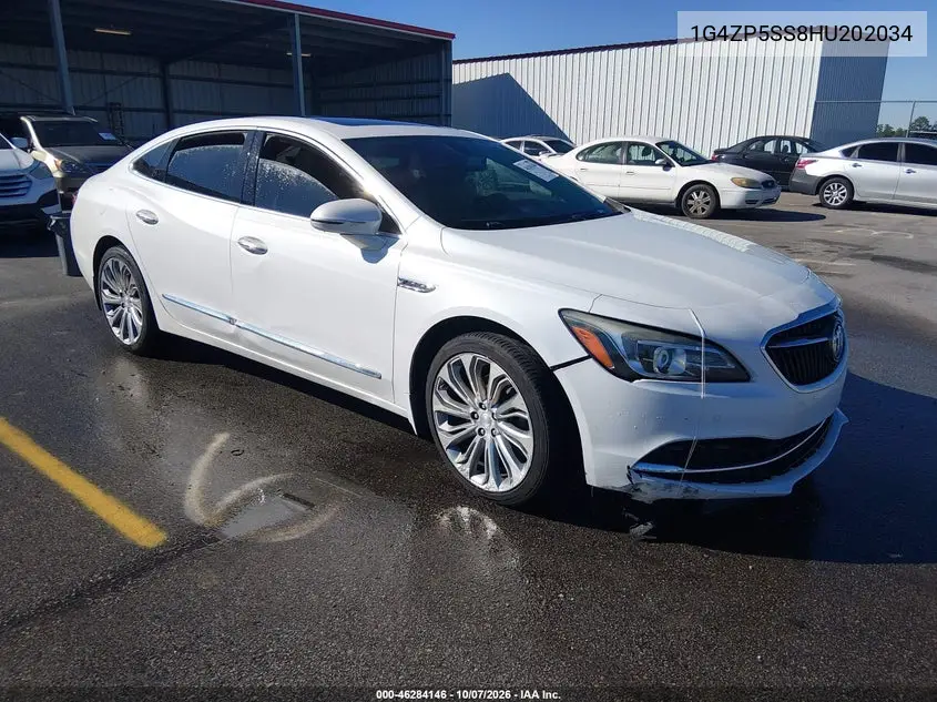 BUICK LACROSSE 2017, VIN 1G4ZP5SS8HU202034
