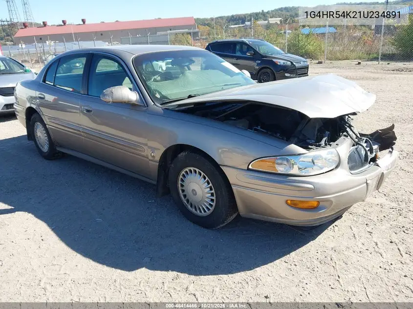 BUICK LESABRE 2001, VIN 1G4HR54K21U234891
