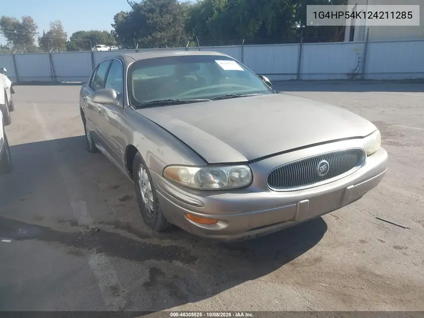 BUICK LESABRE 2002, VIN 1G4HP54K124211285