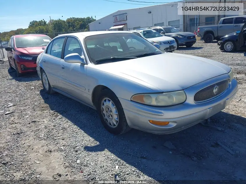 BUICK LESABRE 2002, VIN 1G4HR54K72U233429
