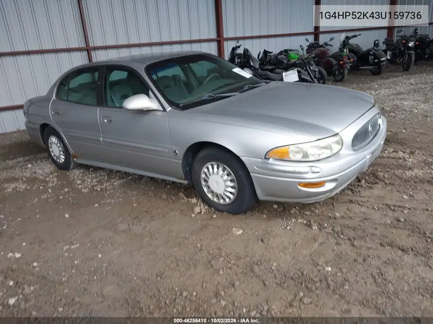 BUICK LESABRE 2003, VIN 1G4HP52K43U159736