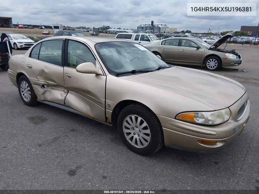 BUICK LESABRE 2005, VIN 1G4HR54KX5U196381