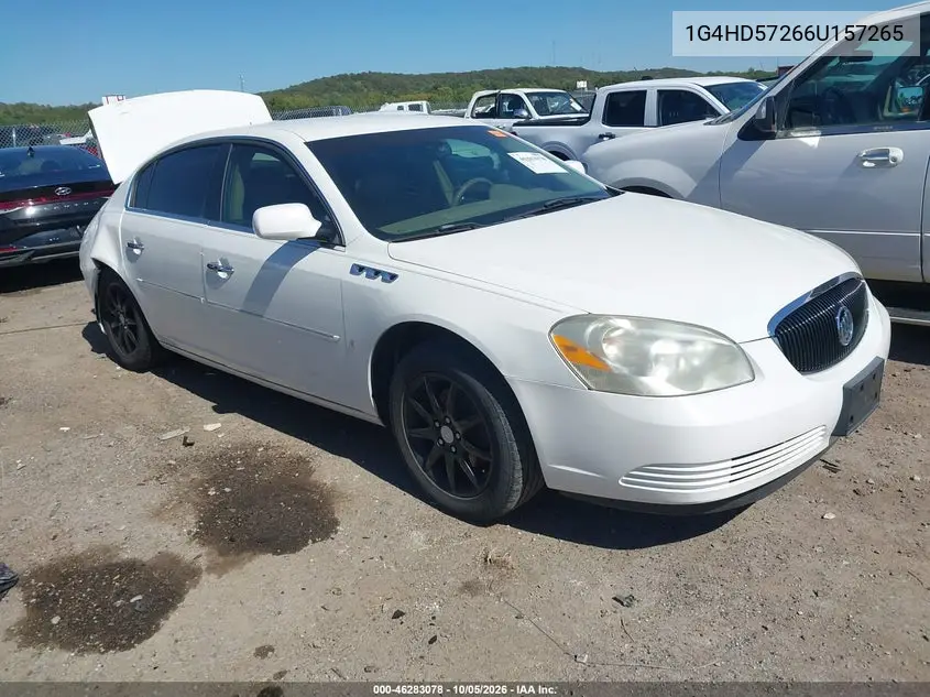 BUICK LUCERNE 2006, VIN 1G4HD57266U157265