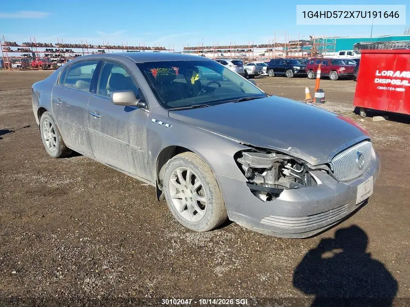 BUICK LUCERNE 2007, VIN 1G4HD572X7U191646