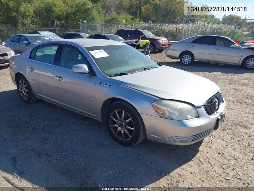 BUICK LUCERNE 2007, VIN 1G4HD57287U144518