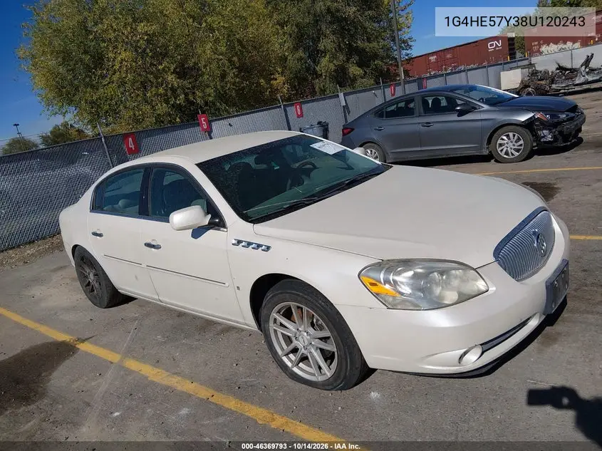 BUICK LUCERNE 2008, VIN 1G4HE57Y38U120243