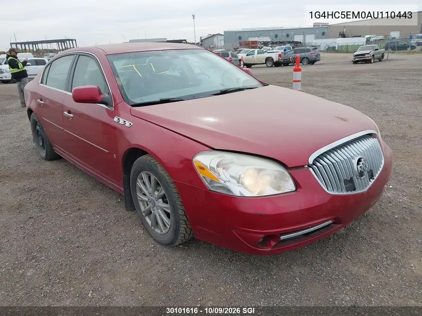 BUICK LUCERNE 2010, VIN 1G4HC5EM0AU110443