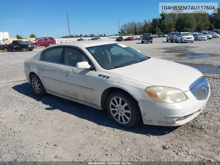 BUICK LUCERNE 2010, VIN 1G4HB5EM7AU117604