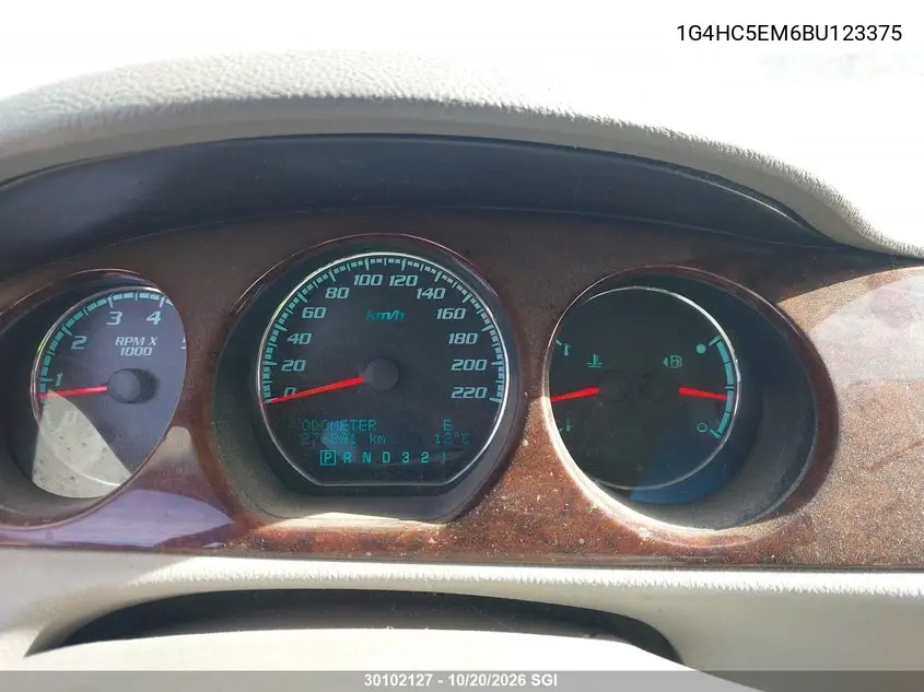 2011 BUICK LUCERNE VIN 1G4HC5EM6BU123375 — фото 7